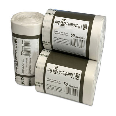 ขายดีที่สุด ขายปลีกยั่งยืน 100% พืชปลูกพืชพืชปลูกพืช โลโก้ตามสั่ง Home Compost Eco Friendly Compostable Yard Waste Bag