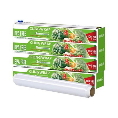 ราคาดี ไม่เป็นพิษ compostable Cling Wrap สะอาดต่อสิ่งแวดล้อม ทนทาน สามารถนําไปใช้ได้อีกครั้ง Cling Wrap Microwave Safe ออนไลน์